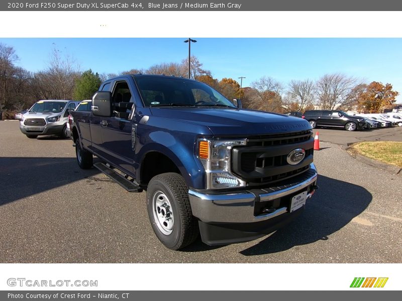Blue Jeans / Medium Earth Gray 2020 Ford F250 Super Duty XL SuperCab 4x4