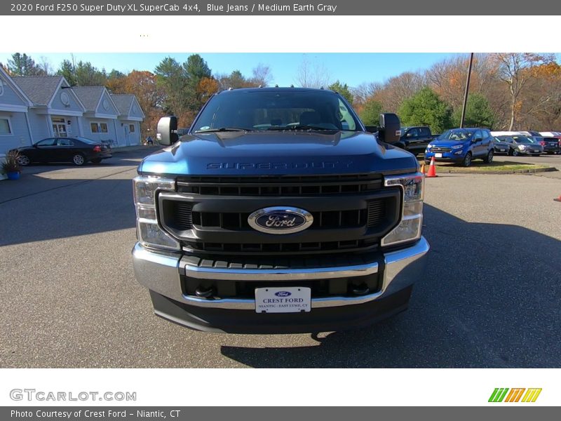 Blue Jeans / Medium Earth Gray 2020 Ford F250 Super Duty XL SuperCab 4x4