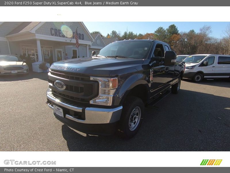 Blue Jeans / Medium Earth Gray 2020 Ford F250 Super Duty XL SuperCab 4x4