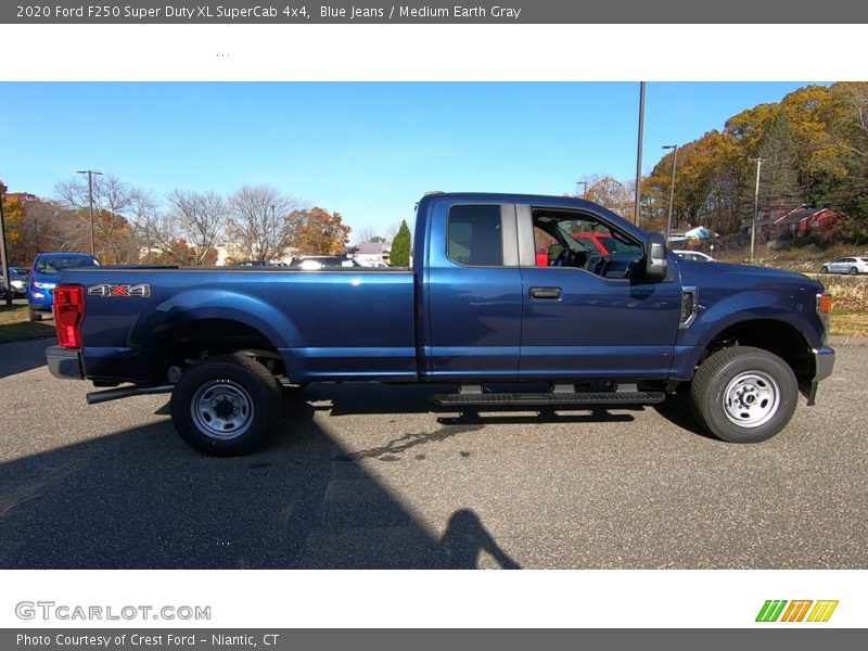 Blue Jeans / Medium Earth Gray 2020 Ford F250 Super Duty XL SuperCab 4x4