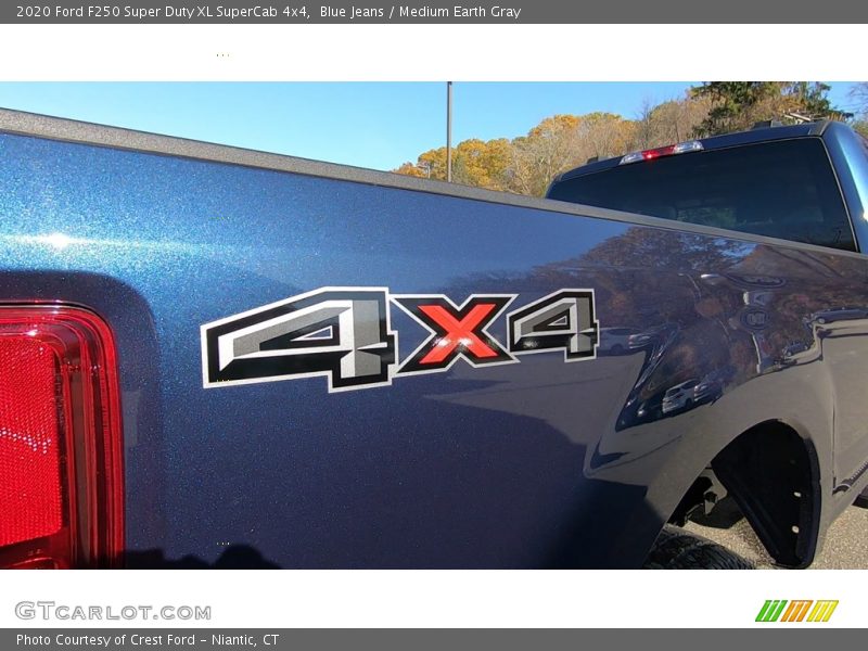 Blue Jeans / Medium Earth Gray 2020 Ford F250 Super Duty XL SuperCab 4x4