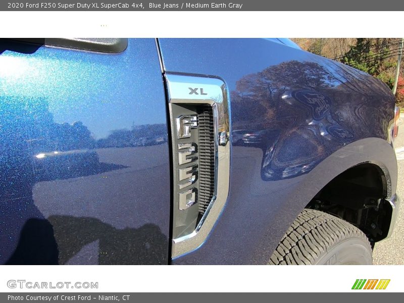 Blue Jeans / Medium Earth Gray 2020 Ford F250 Super Duty XL SuperCab 4x4