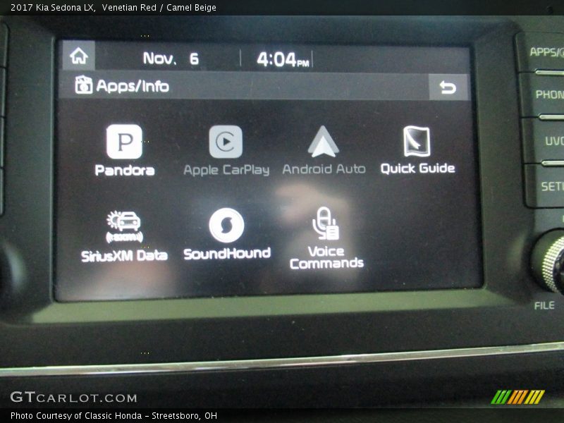 Venetian Red / Camel Beige 2017 Kia Sedona LX