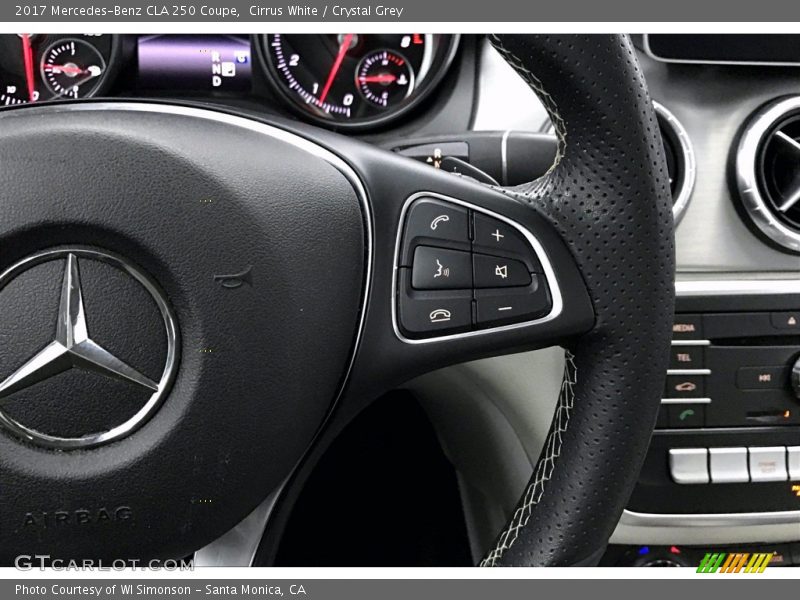 Cirrus White / Crystal Grey 2017 Mercedes-Benz CLA 250 Coupe