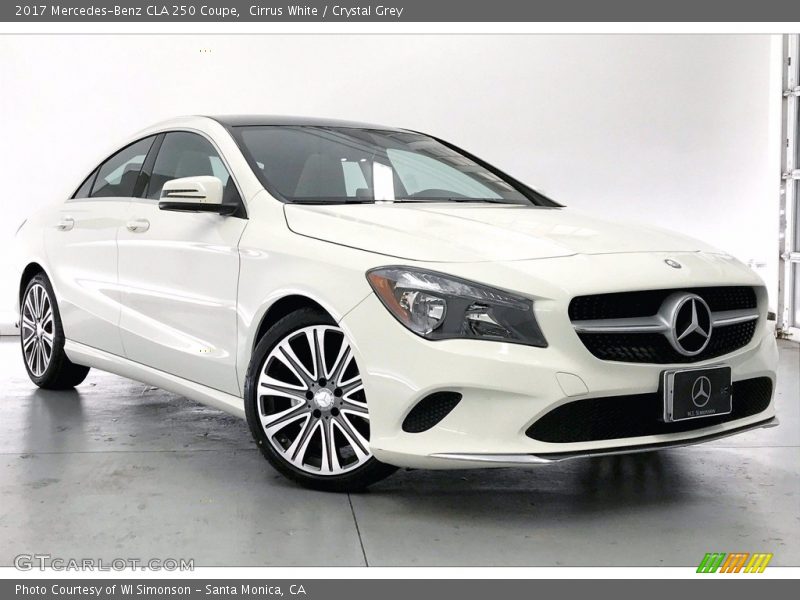 Cirrus White / Crystal Grey 2017 Mercedes-Benz CLA 250 Coupe