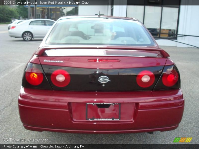 Sport Red Metallic / Medium Gray 2005 Chevrolet Impala