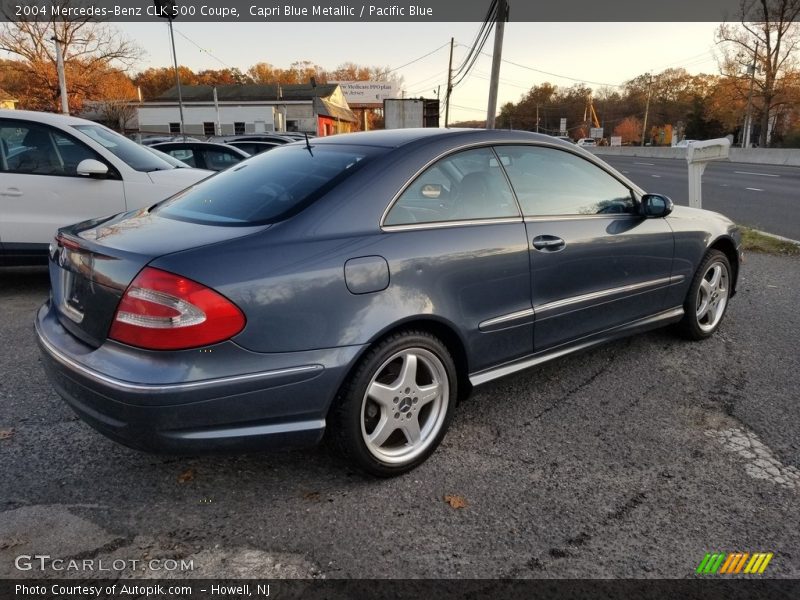 Capri Blue Metallic / Pacific Blue 2004 Mercedes-Benz CLK 500 Coupe