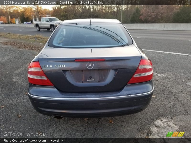 Capri Blue Metallic / Pacific Blue 2004 Mercedes-Benz CLK 500 Coupe