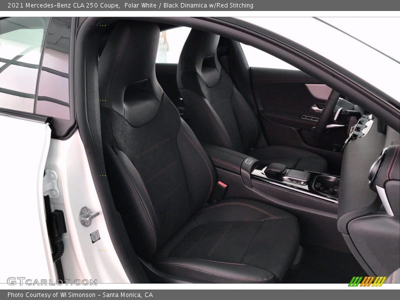  2021 CLA 250 Coupe Black Dinamica w/Red Stitching Interior