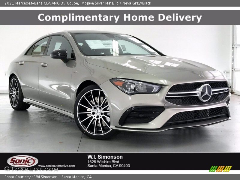 Mojave Silver Metallic / Neva Gray/Black 2021 Mercedes-Benz CLA AMG 35 Coupe