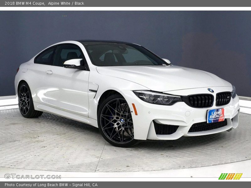 Alpine White / Black 2018 BMW M4 Coupe