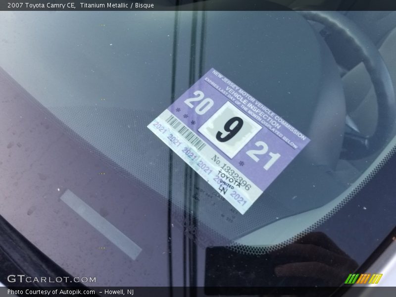 Titanium Metallic / Bisque 2007 Toyota Camry CE