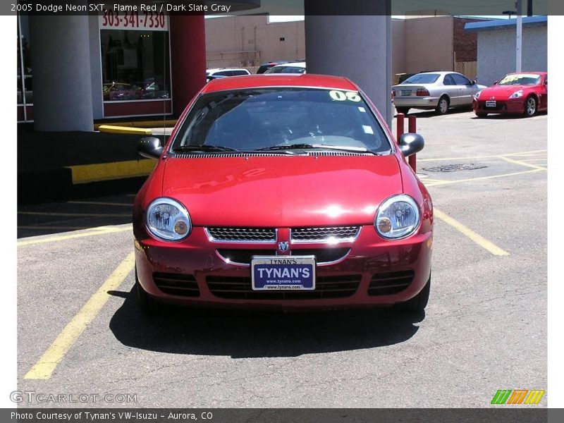 Flame Red / Dark Slate Gray 2005 Dodge Neon SXT