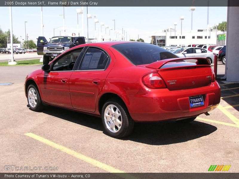 Flame Red / Dark Slate Gray 2005 Dodge Neon SXT