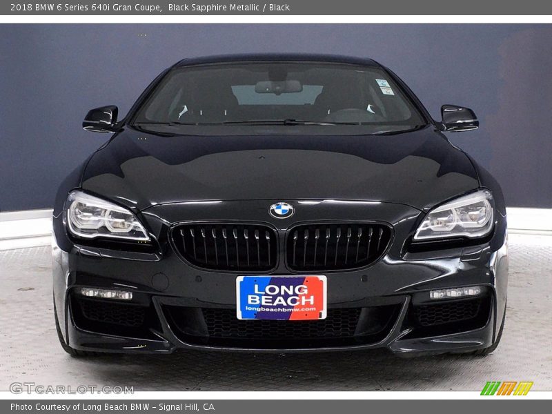 Black Sapphire Metallic / Black 2018 BMW 6 Series 640i Gran Coupe