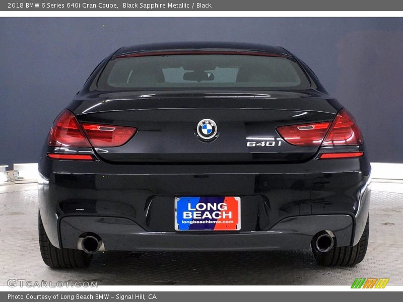 Black Sapphire Metallic / Black 2018 BMW 6 Series 640i Gran Coupe