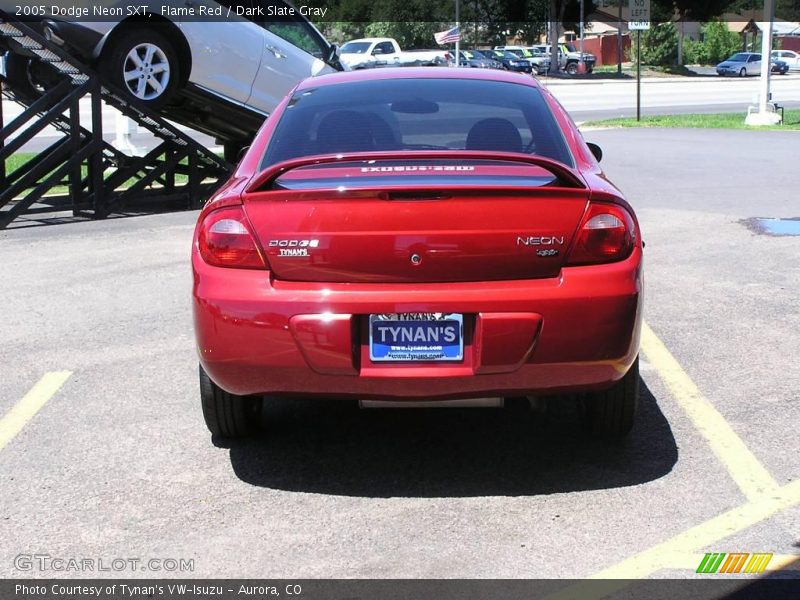 Flame Red / Dark Slate Gray 2005 Dodge Neon SXT