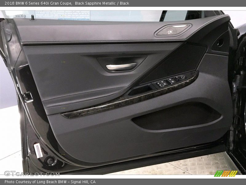 Black Sapphire Metallic / Black 2018 BMW 6 Series 640i Gran Coupe