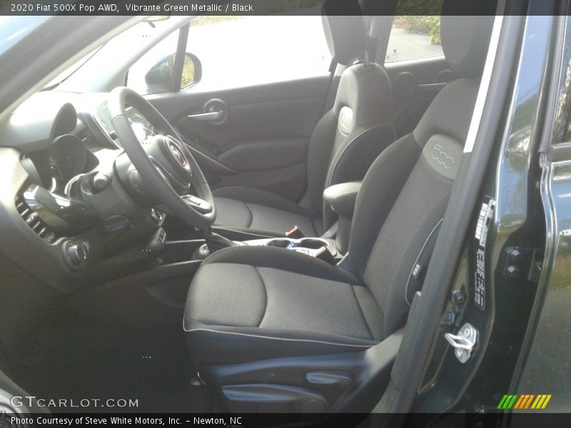 Front Seat of 2020 500X Pop AWD
