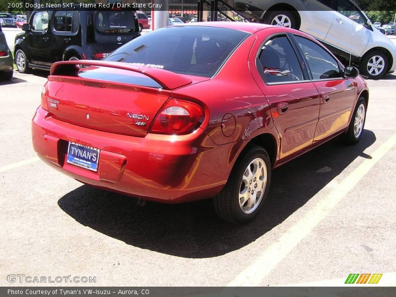 Flame Red / Dark Slate Gray 2005 Dodge Neon SXT