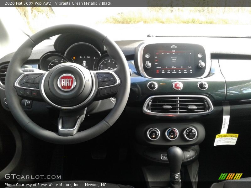 Dashboard of 2020 500X Pop AWD