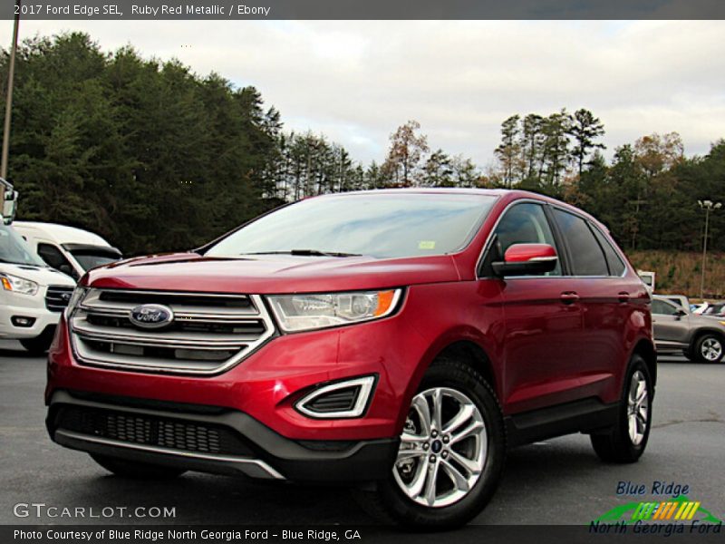 Ruby Red Metallic / Ebony 2017 Ford Edge SEL