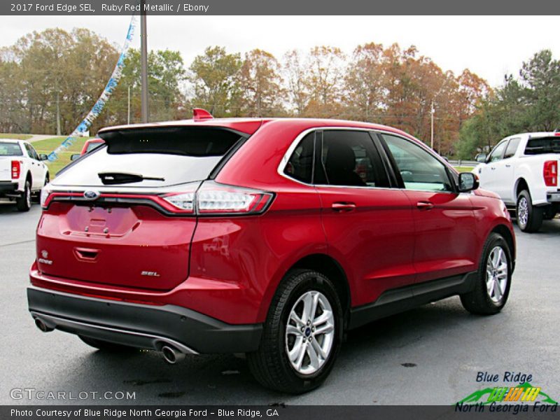 Ruby Red Metallic / Ebony 2017 Ford Edge SEL