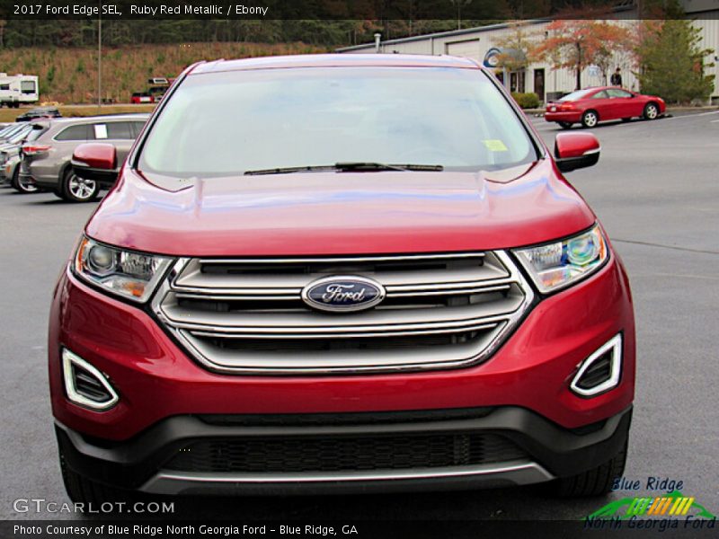 Ruby Red Metallic / Ebony 2017 Ford Edge SEL