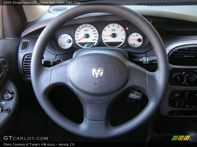 Flame Red / Dark Slate Gray 2005 Dodge Neon SXT