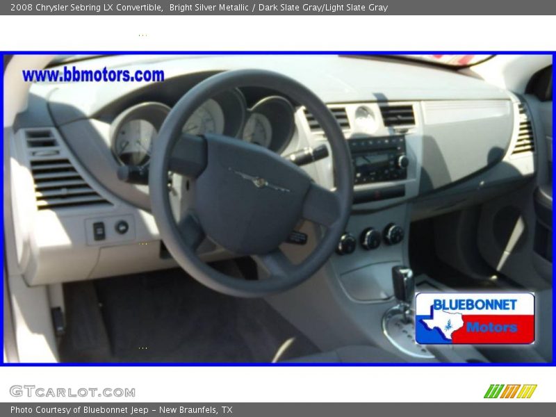 Bright Silver Metallic / Dark Slate Gray/Light Slate Gray 2008 Chrysler Sebring LX Convertible