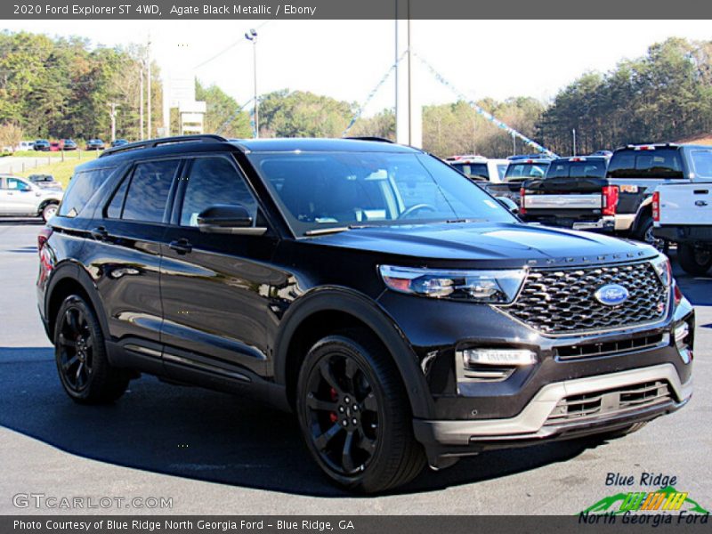 Agate Black Metallic / Ebony 2020 Ford Explorer ST 4WD