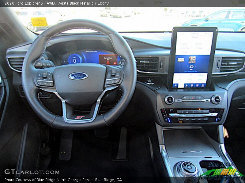 Agate Black Metallic / Ebony 2020 Ford Explorer ST 4WD