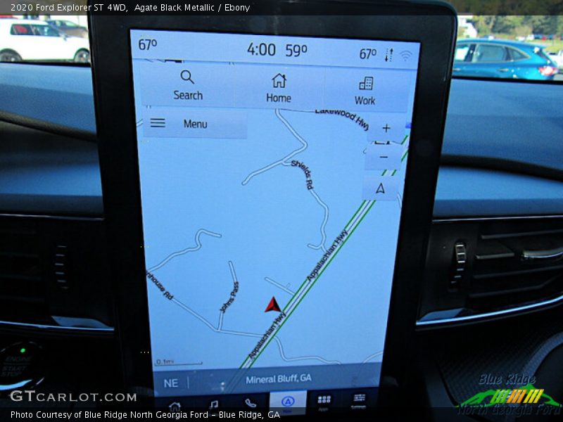 Agate Black Metallic / Ebony 2020 Ford Explorer ST 4WD