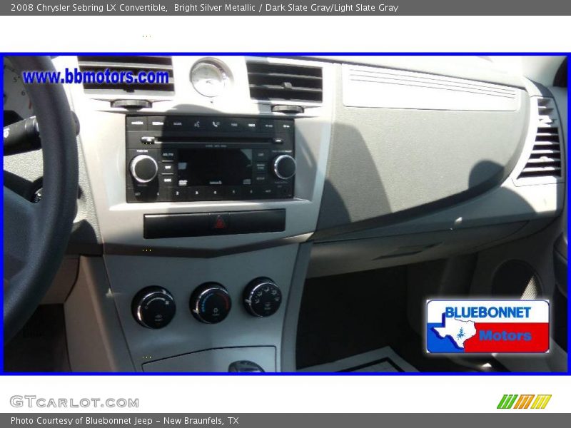 Bright Silver Metallic / Dark Slate Gray/Light Slate Gray 2008 Chrysler Sebring LX Convertible