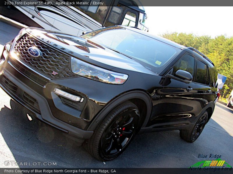 Agate Black Metallic / Ebony 2020 Ford Explorer ST 4WD