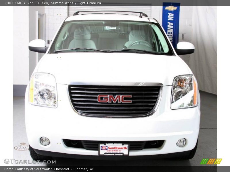 Summit White / Light Titanium 2007 GMC Yukon SLE 4x4