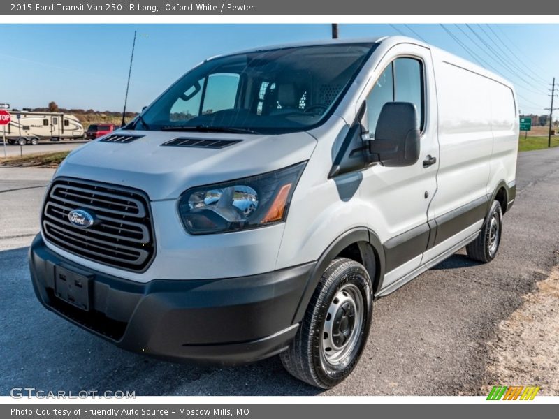 Oxford White / Pewter 2015 Ford Transit Van 250 LR Long