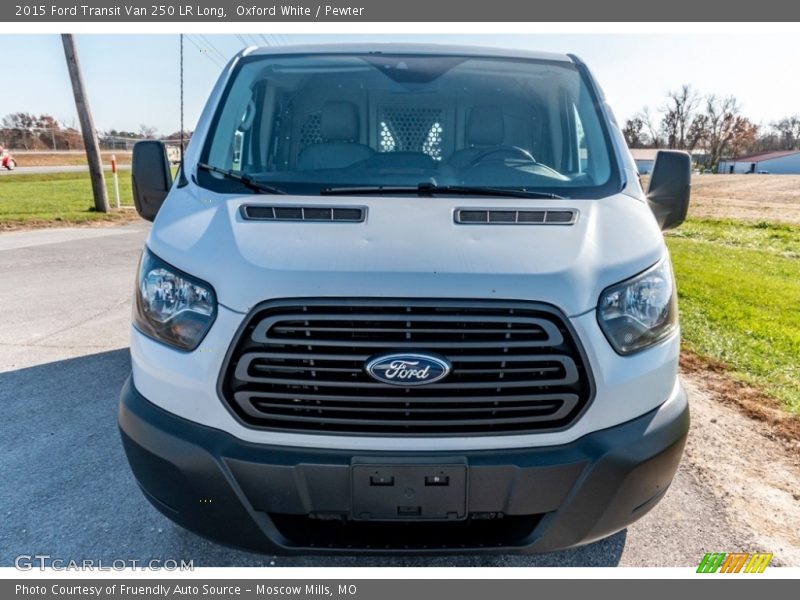Oxford White / Pewter 2015 Ford Transit Van 250 LR Long