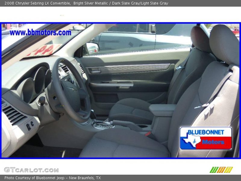 Bright Silver Metallic / Dark Slate Gray/Light Slate Gray 2008 Chrysler Sebring LX Convertible
