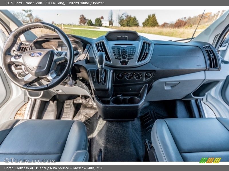 Oxford White / Pewter 2015 Ford Transit Van 250 LR Long