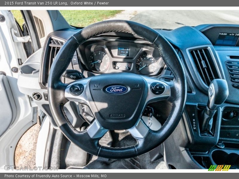 Oxford White / Pewter 2015 Ford Transit Van 250 LR Long