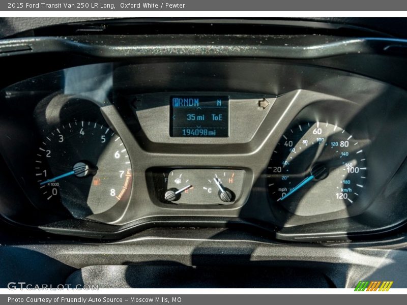 Oxford White / Pewter 2015 Ford Transit Van 250 LR Long