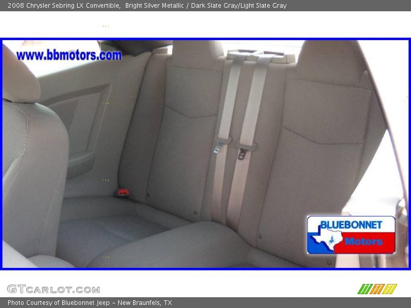 Bright Silver Metallic / Dark Slate Gray/Light Slate Gray 2008 Chrysler Sebring LX Convertible