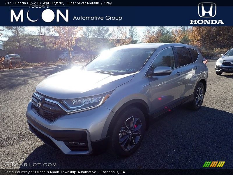 Lunar Silver Metallic / Gray 2020 Honda CR-V EX AWD Hybrid