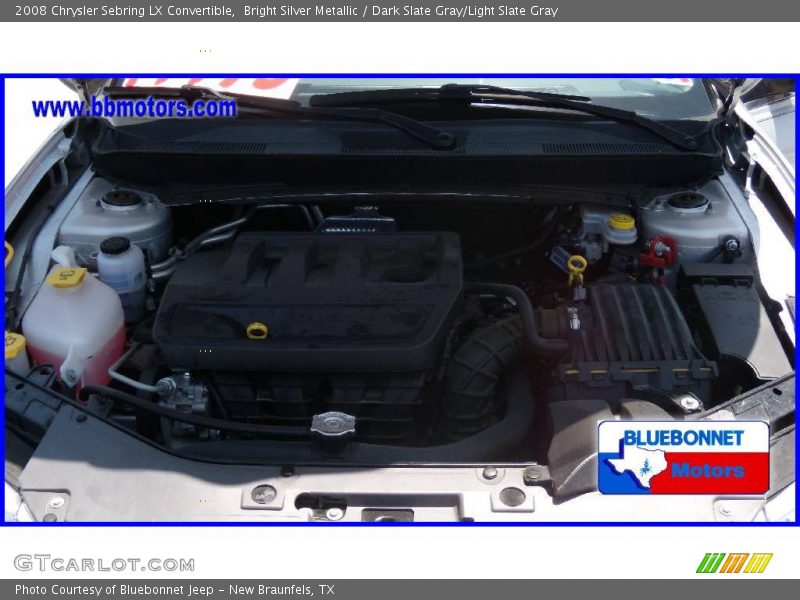 Bright Silver Metallic / Dark Slate Gray/Light Slate Gray 2008 Chrysler Sebring LX Convertible