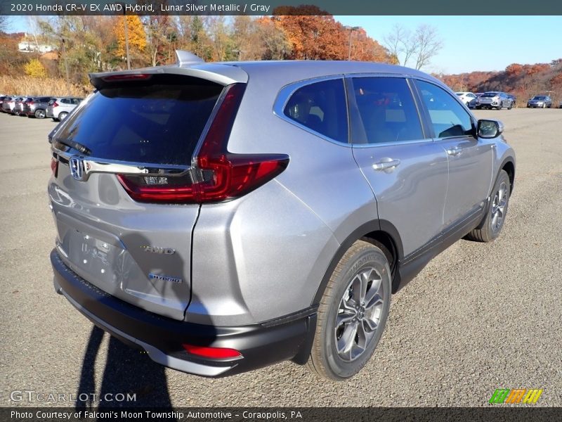 Lunar Silver Metallic / Gray 2020 Honda CR-V EX AWD Hybrid