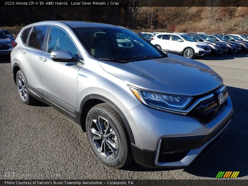 Lunar Silver Metallic / Gray 2020 Honda CR-V EX AWD Hybrid