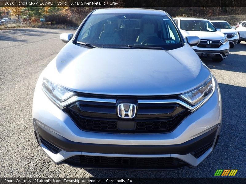 Lunar Silver Metallic / Gray 2020 Honda CR-V EX AWD Hybrid