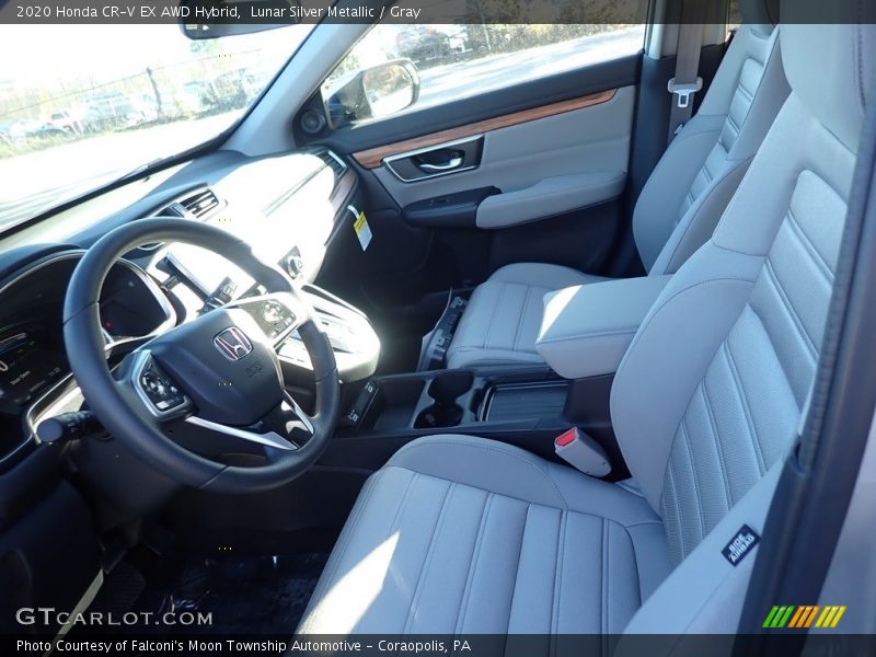 Lunar Silver Metallic / Gray 2020 Honda CR-V EX AWD Hybrid