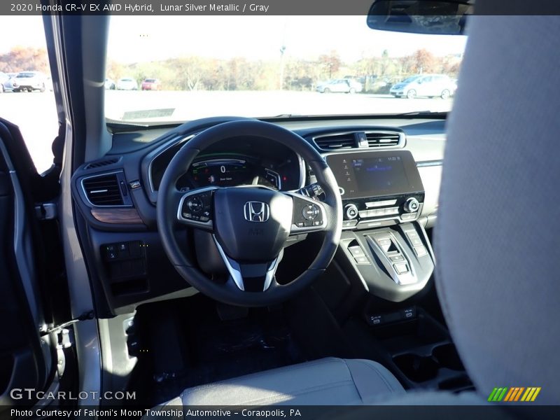 Lunar Silver Metallic / Gray 2020 Honda CR-V EX AWD Hybrid